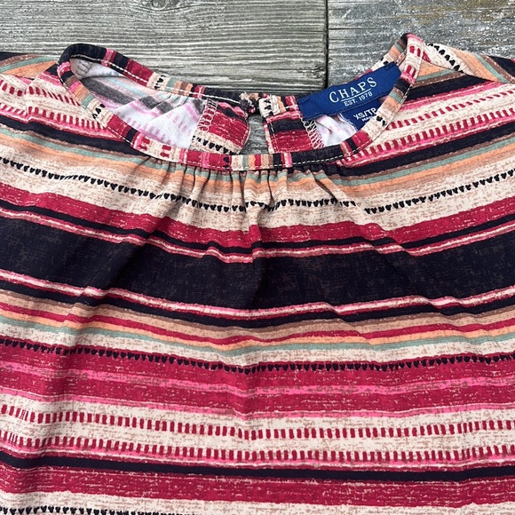 Chaps Striped Tank Top - Picture 2 of 8